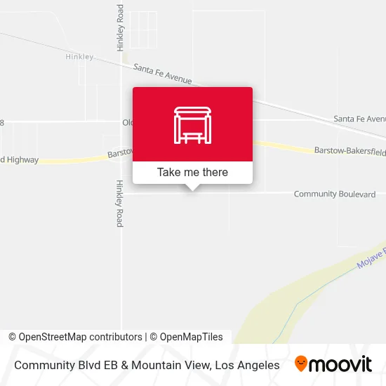 Community Blvd EB & Mountain View map