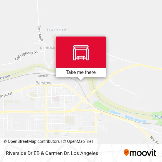 Riverside Dr EB & Carmen Dr map