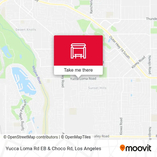 Yucca Loma Rd EB & Choco Rd map