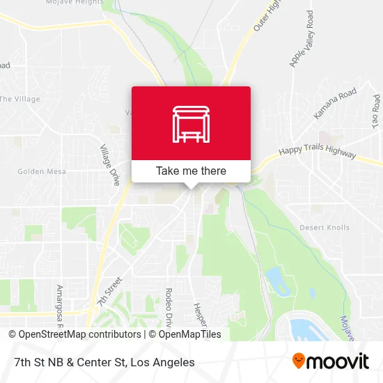 7th St NB & Center St map