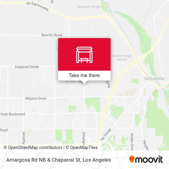 Amargosa Rd NB & Chaparral St map