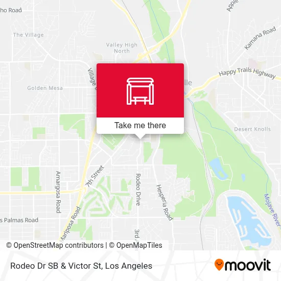 Rodeo Dr SB & Victor St map