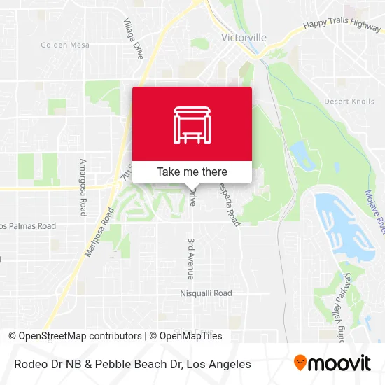Rodeo Dr NB & Pebble Beach Dr map
