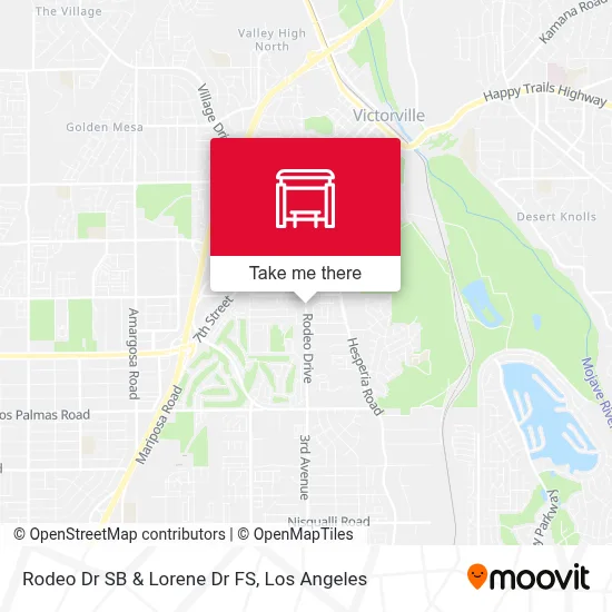 Rodeo Dr SB & Lorene Dr FS map