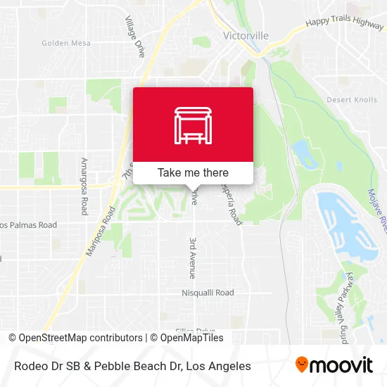 Rodeo Dr SB & Pebble Beach Dr map