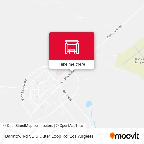 Barstow Rd SB & Outer Loop Rd map