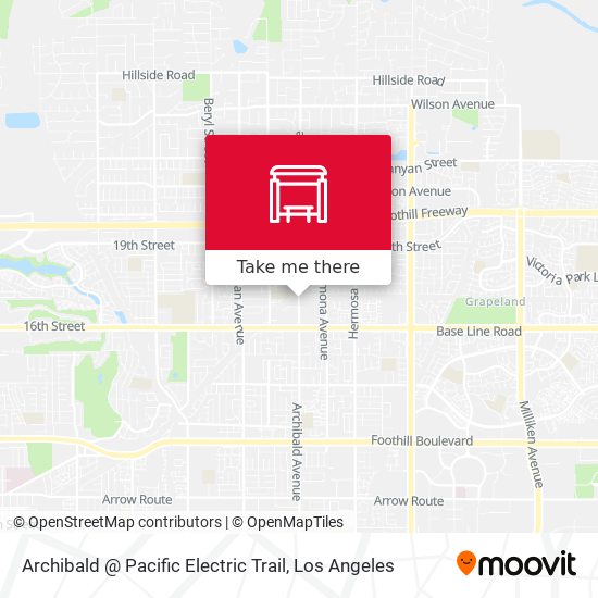 Archibald @ Pacific Electric Trail map