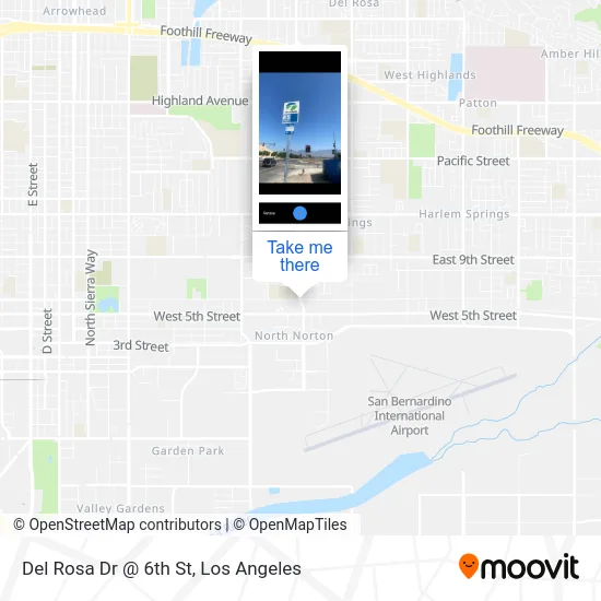 Del Rosa Dr @ 6th St map