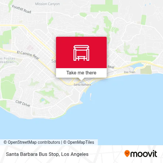 Santa Barbara Bus Stop map