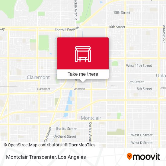 Mapa de Montclair Transcenter