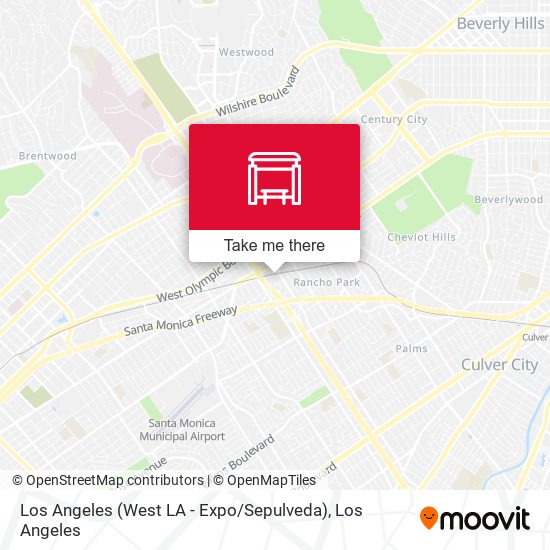 Mapa de Los Angeles (West LA - Expo / Sepulveda)