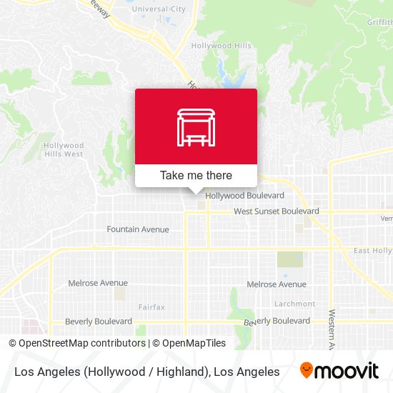 Los Angeles (Hollywood / Highland) map