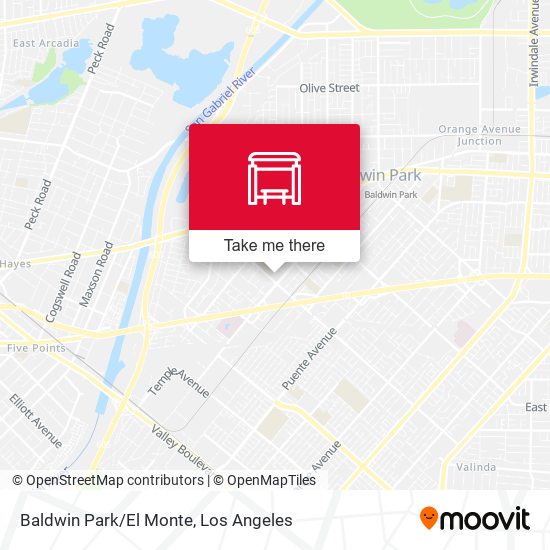 Baldwin Park/El Monte map