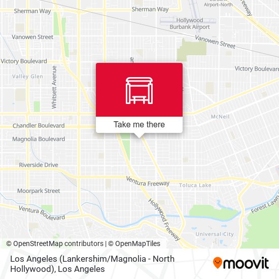 Los Angeles (Lankershim / Magnolia - North Hollywood) map