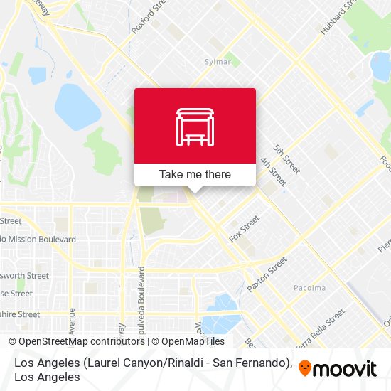 Mapa de Los Angeles (Laurel Canyon / Rinaldi - San Fernando)