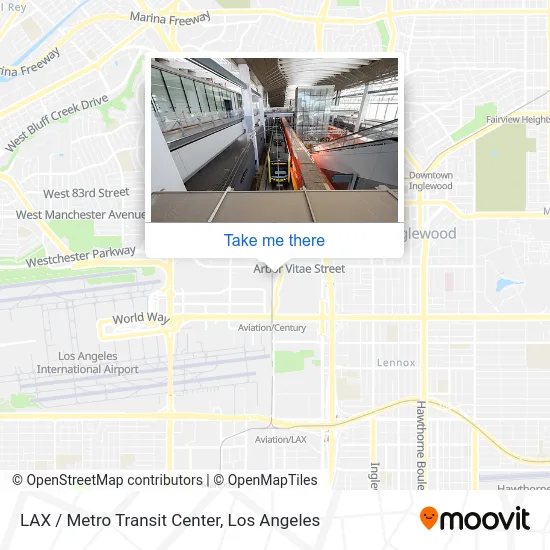 LAX / Metro Transit Center map