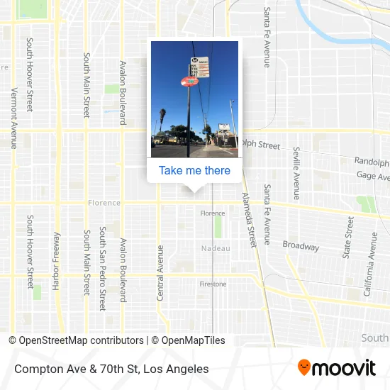 Compton Ave & 70th St map