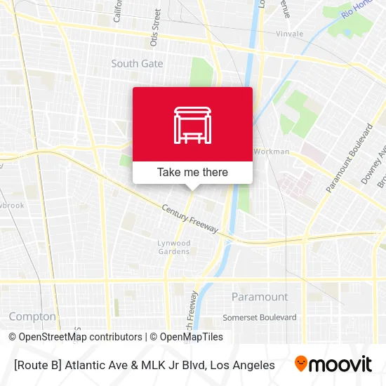 [Route B] Atlantic Ave & MLK Jr Blvd map