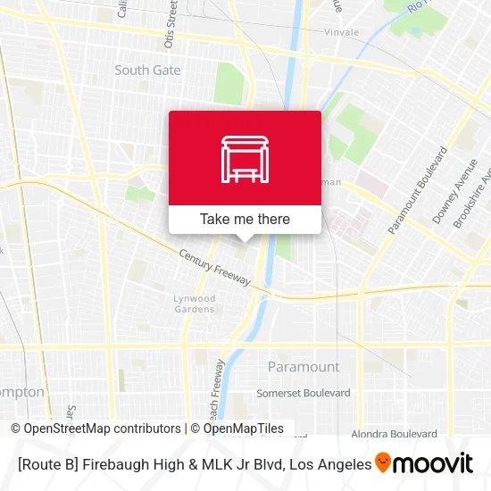 [Route B] Firebaugh High & MLK Jr Blvd map