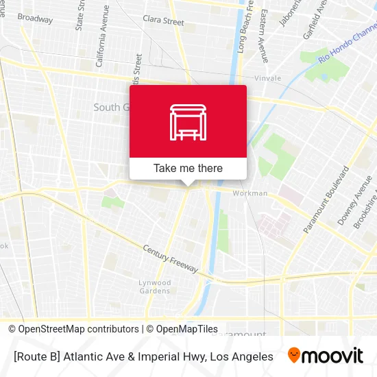 [Route B] Atlantic Ave & Imperial Hwy map