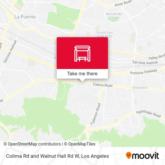 Colima Rd and Walnut Hall Rd W map