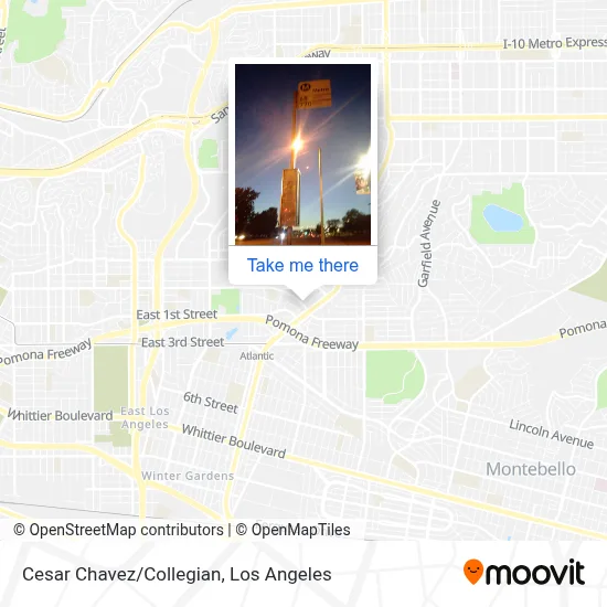 Mapa de Cesar Chavez/Collegian