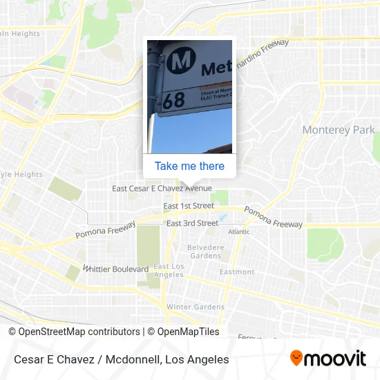 Cesar E Chavez / Mcdonnell map