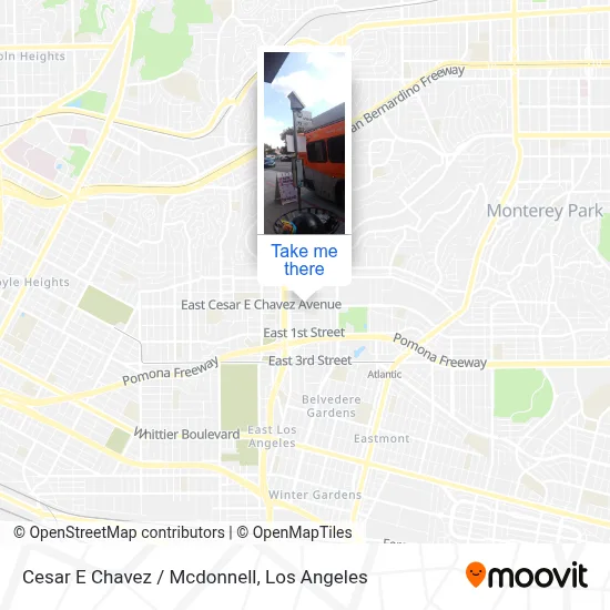 Cesar E Chavez / Mcdonnell map