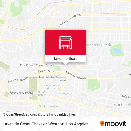 Avenida Cesar Chavez / Westcott map