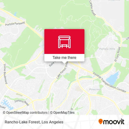 Rancho-Lake Forest map