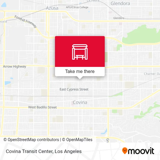 Covina Transit Center map