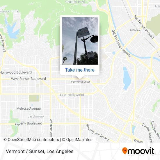 Vermont / Sunset map