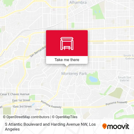 S Atlantic Boulevard and Harding Avenue NW map