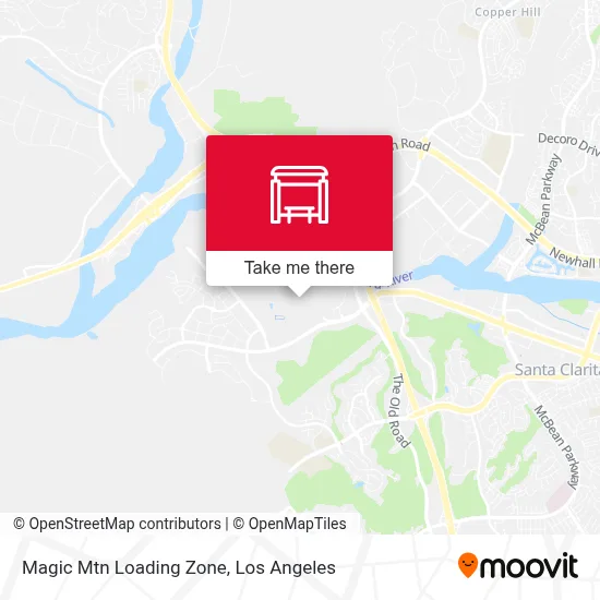 Magic Mtn Loading Zone map