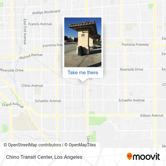 Chino Transit Center map