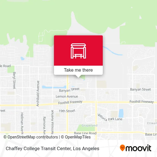 Chaffey College Transit Center map