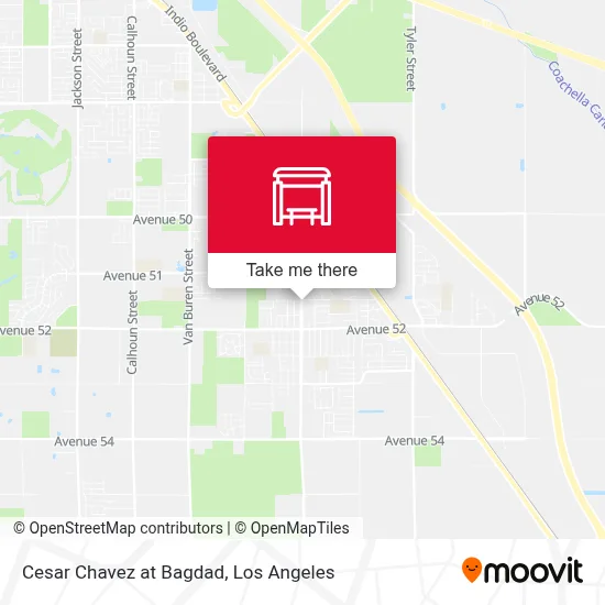 Cesar Chavez at Bagdad map