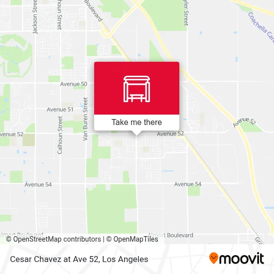 Cesar Chavez at Ave 52 map