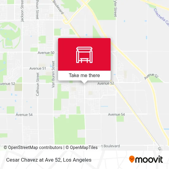 Cesar Chavez at Ave 52 map