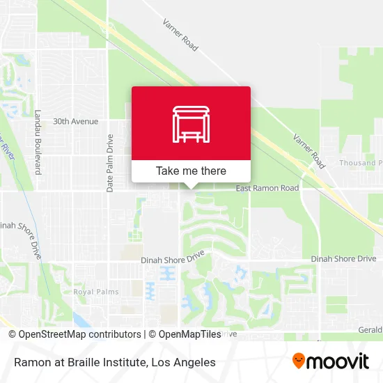 Ramon at Braille Institute map