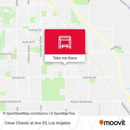 Cesar Chavez at Ave 53 map