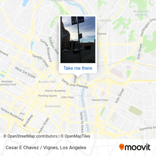 Mapa de Cesar E Chavez / Vignes