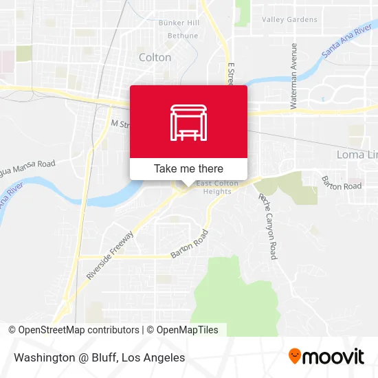 Washington @ Bluff map