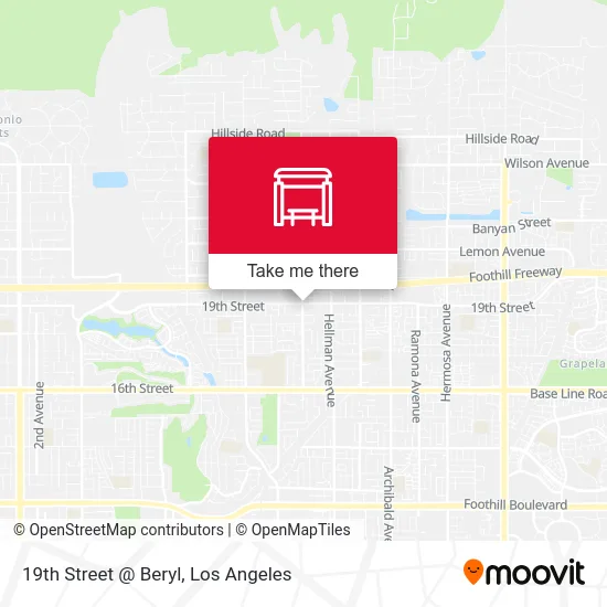 19th Street @ Beryl map