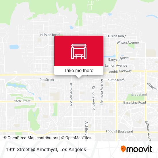 19th Street @ Amethyst map