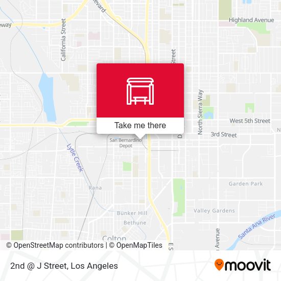 2nd @ J Street map