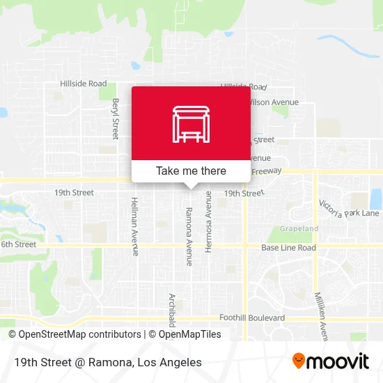 19th Street @ Ramona map