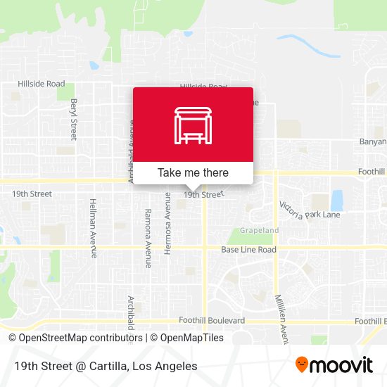 19th Street @ Cartilla map