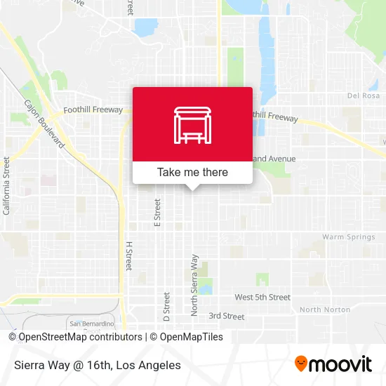 Sierra Way @ 16th map