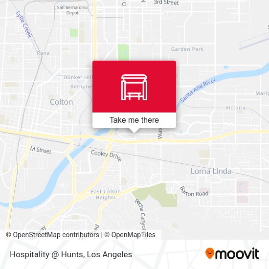 Hospitality @ Hunts map